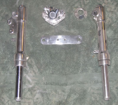 Polished scooter parts